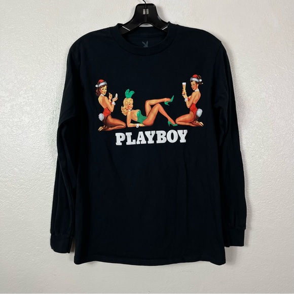 Pacsun Playboy Black Long Sleeve size small - Picture 1 of 5